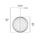 VK/04390/PE/B/W - Φωτιστικό LED κρεμαστό, 220-240V, 10W, 2700K, 700lm, CRI>80, IP20, ø60cm, μαύρο VK/04390/PE/B/W - Φωτιστικό LED κρεμαστό, 220-240V, 10W, 2700K, 700lm, CRI>80, IP20, ø60cm, μαύρο