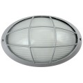 VK/01008/G  - Χελώνα οβάλ εξωτερικού χώρου, με πλέγμα, γκρι, MAX 60W