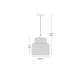 VK/03319/PE/30 - Φωτιστικό κρεμαστό, φυσικό. E27. Max 20W (LED). ø30cm. IP20