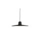 VK/03320/PE/B/45 - Φωτιστικό κρεμαστό, μαύρο. E27. Max 20W (LED). Ø45cm. IP20