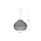 VK/03321/PE/B/36 - Φωτιστικό κρεμαστό, μαύρο. E27. Max 20W (LED). IP20
