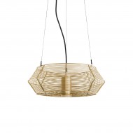 VK/01118/PE/GD/45 - Φωτιστικό κρεμαστό. GU10. Max. 12W. (LED). ø45cm. IP44, χρυσό VK/01118/PE/GD/45 - Φωτιστικό κρεμαστό. GU10. Max. 12W. (LED). ø45cm. IP44, χρυσό