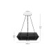 VK/01118/PE/GD/45 - Φωτιστικό κρεμαστό, χρυσό. GU10. Max. 12W. (LED). ø45cm. IP44