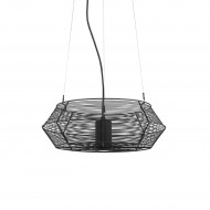 VK/01118/PE/B/45 - Φωτιστικό κρεμαστό. GU10. Max. 12W. (LED). ø45cm. IP44, μαύρο VK/01118/PE/B/45 - Φωτιστικό κρεμαστό. GU10. Max. 12W. (LED). ø45cm. IP44, μαύρο