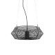 VK/01118/PE/B/45 - Φωτιστικό κρεμαστό, μαύρο. GU10. Max. 12W. (LED). ø45cm. IP44