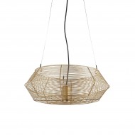 VK/01118/PE/GD/60 - Φωτιστικό κρεμαστό. GU10. Max. 12W. (LED). ø60cm. IP44, χρυσό VK/01118/PE/GD/60 - Φωτιστικό κρεμαστό. GU10. Max. 12W. (LED). ø60cm. IP44, χρυσό