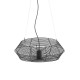 VK/01118/PE/B/60 - Φωτιστικό κρεμαστό, μαύρο. GU10. Max. 12W. (LED). ø60cm. IP44