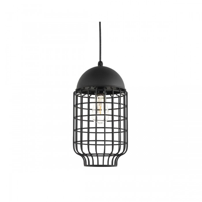 VK/01123/PE/B - Φωτιστικό κρεμαστό, μαύρο. E27. Max. 20W. (LED). IP44