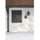 VK/01126/PE/B/30 - Φωτιστικό κρεμαστό, μαύρο. E27. Max. 20W. (LED). IP44