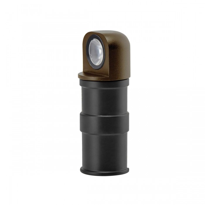 VK/02174/BR/W - Φωτιστικό Led κήπου χωνευτό, 24VDC, 2W, 3000K, 170lm, 15°, CRI>80, IP65, ø4x8.7cm, καφέ