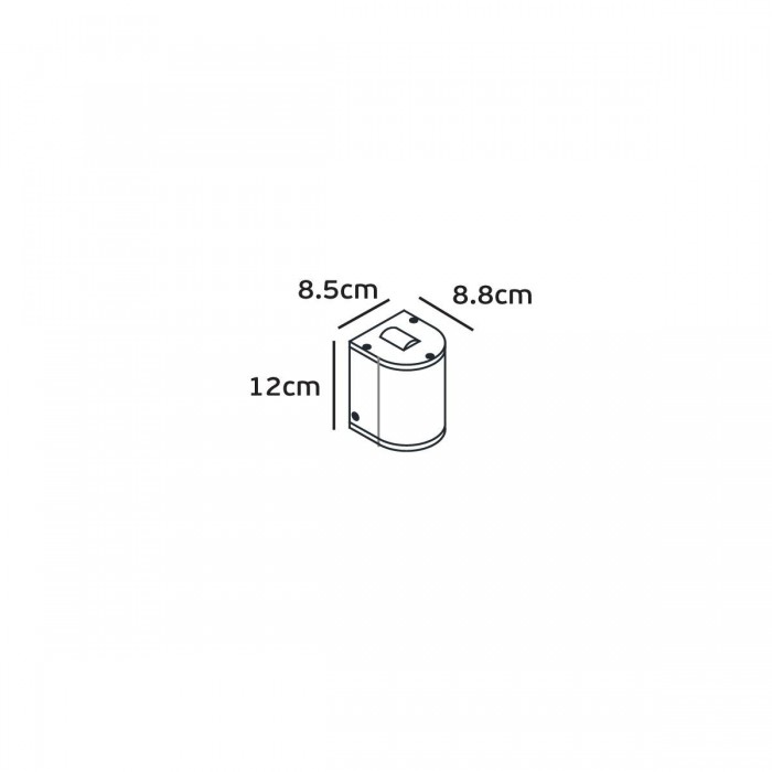 VK/02175/WA/B/W -<p>Φωτιστικό Led τοίχου, Up/down, 220-240V, 2x2W, 3000K, 37lm, 1°+1°, CRI>80, IP65, 8.5x8.8x12cm, μαύρο</p> VK/02175/WA/B/W -<p>Φωτιστικό Led τοίχου, Up/down, 220-240V, 2x2W, 3000K, 37lm, 1°+1°, CRI>80, IP65, 8.5x8.8x12cm, μαύρο</p>