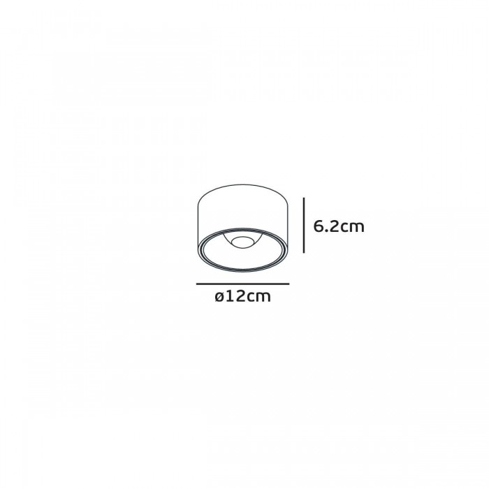 VK/04451/W/W/120 - Φωτιστικό Led οροφής, αδιάβροχο, 220V, 29W, 3000K, 2.567lm, 50°, CRI>90, IP54, ø12x6.2cm, λευκό VK/04451/W/W/120 - Φωτιστικό Led οροφής, αδιάβροχο, 220V, 29W, 3000K, 2.567lm, 50°, CRI>90, IP54, ø12x6.2cm, λευκό
