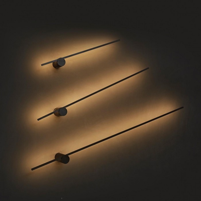 VK/04455/WA/B/C/90 - Φωτιστικό τοίχου Led, 200-240V, 8W, 4000K, 1163lm, CRI>90, IP20, ø5.5x10.3x90cm, μαύρο VK/04455/WA/B/C/90 - Φωτιστικό τοίχου Led, 200-240V, 8W, 4000K, 1163lm, CRI>90, IP20, ø5.5x10.3x90cm, μαύρο