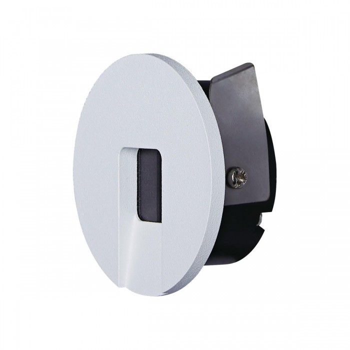 VK/02178/W/W - Φωτιστικό Led τοίχου χωνευτό, 200-240V, 1W, 3000K, 127lm, CRI>90, IP42, ø5.8x3cm, λευκό VK/02178/W/W - Φωτιστικό Led τοίχου χωνευτό, 200-240V, 1W, 3000K, 127lm, CRI>90, IP42, ø5.8x3cm, λευκό