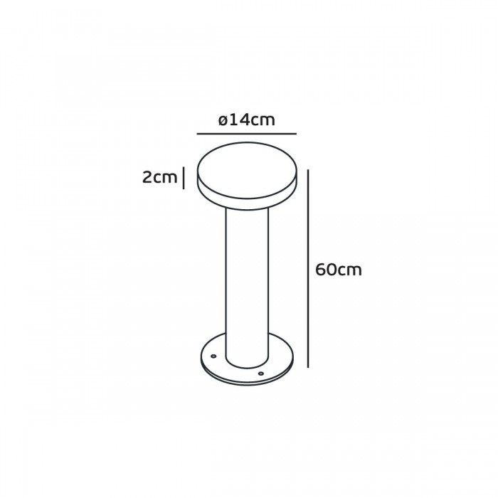 VK/02181/BR/C - Φωτιστικό Led δαπέδου, 220-240V, 7W, 4000K, 228lm, 120°, CRI>80, IP65, ø14x60cm, καφέ VK/02181/BR/C - Φωτιστικό Led δαπέδου, 220-240V, 7W, 4000K, 228lm, 120°, CRI>80, IP65, ø14x60cm, καφέ