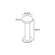 VK/02181/BR/C - Φωτιστικό Led δαπέδου, 220-240V, 7W, 4000K, 228lm, 120°, CRI>80, IP65, ø14x60cm, καφέ VK/02181/BR/C - Φωτιστικό Led δαπέδου, 220-240V, 7W, 4000K, 228lm, 120°, CRI>80, IP65, ø14x60cm, καφέ