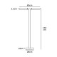 VK/04457/B/W - Φωτιστικό δαπέδου Led, 220-240V, 24W, 3000K, 481lm, CRI>80, IP20, 155x80cm, μαύρο VK/04457/B/W - Φωτιστικό δαπέδου Led, 220-240V, 24W, 3000K, 481lm, CRI>80, IP20, 155x80cm, μαύρο