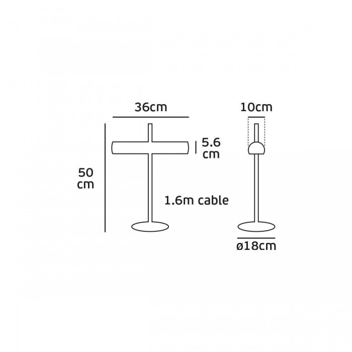 VK/03242/B - Φωτιστικό γραφείου, 220-240V, 2xE27, 2x20W (LED), IP20, 50x36x10cm, μαύρο VK/03242/B - Φωτιστικό γραφείου, 220-240V, 2xE27, 2x20W (LED), IP20, 50x36x10cm, μαύρο