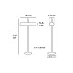 VK/03243/B - Φωτιστικό δαπέδου, 220-240V, 2xE27, 2x20W (LED), IP20, 140x36x10cm, μαύρο VK/03243/B - Φωτιστικό δαπέδου, 220-240V, 2xE27, 2x20W (LED), IP20, 140x36x10cm, μαύρο