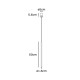 VK/04434/PE/W/W - Φωτιστικό Led κρεμαστό, 220-240V, 2W, 3000K, 125lm, CRI>90, IP20, ø1.6x50cm, λευκό VK/04434/PE/W/W - Φωτιστικό Led κρεμαστό, 220-240V, 2W, 3000K, 125lm, CRI>90, IP20, ø1.6x50cm, λευκό