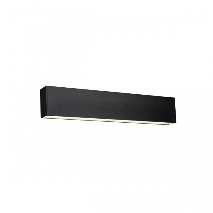 VK/04223/B/35/W - Φωτιστικό τοίχου LED, 220-240V, 3000K. 1502lm. 10W, CRI>80, IP20, 35x6.5cm, μαύρο