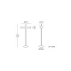VK/03243/GM - Φωτιστικό δαπέδου, 220-240V, 2xE27, 2x20W (LED), IP20, 140x36x10cm, χακί