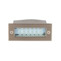 VK/02007/MC/D - Φωτιστικό Led τοίχου, 100-240V, 1.2W, 6000K, 60lm, 120°, CRI>80, IP54, 11x4.4cm, νίκελ