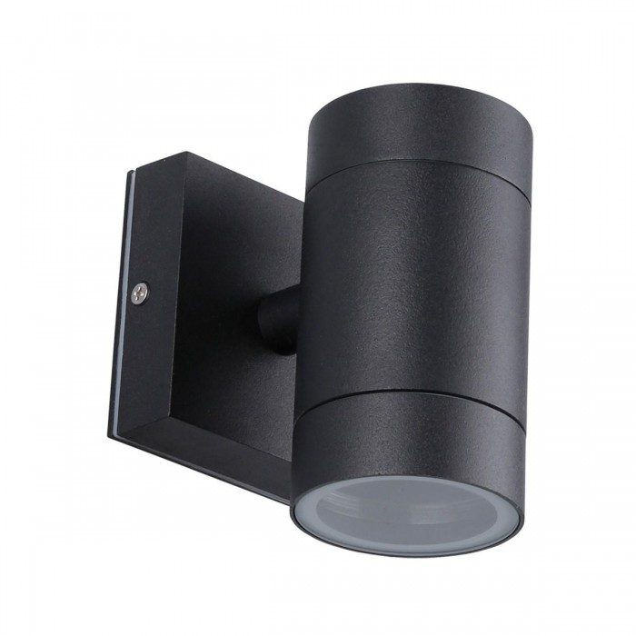 VK/01056/B - Φωτιστικό τοίχου, 240V, GU10/PAR16, Max 12W (LED), IP54, ø6.5x11.8x11.5cm, μαύρο VK/01056/B - Φωτιστικό τοίχου, 240V, GU10/PAR16, Max 12W (LED), IP54, ø6.5x11.8x11.5cm, μαύρο