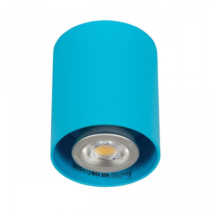 VK/03002/LB - Φωτιστικό οροφής κύλινδρος, 240V, GU10/Par16, Max 12W (LED), IP20, μπλε ανοιχτό VK/03002/LB - Φωτιστικό οροφής κύλινδρος, 240V, GU10/Par16, Max 12W (LED), IP20, μπλε ανοιχτό