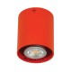 VK/03002/O - Φωτιστικό οροφής κύλινδρος, 240V, GU10/Par16, Max 12W (LED), IP20, πορτοκαλί