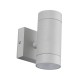VK/01057/G - Φωτιστικό τοίχου, Up/down. 240V, 2xGU10/PAR16, Max2x12W (LED), IP54, ø6.5x14.5x11.5cm, γκρι VK/01057/G - Φωτιστικό τοίχου, Up/down. 240V, 2xGU10/PAR16, Max2x12W (LED), IP54, ø6.5x14.5x11.5cm, γκρι