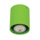 VK/03002/GR - Φωτιστικό οροφής κύλινδρος, 240V, GU10/Par16, Max 12W (LED), IP20, πράσινο