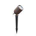 VK/02297/RB/WW/SPK - Καφέ σκουριάς. 2700K. 12W. 857lm. AC85-265V DC25-40V 300mA. LED Bridgelux. 50.000hrs. 30°. Dim Νο. -20°C→ 45°C. Εξωτερικό έδαφος. CRI>90. Αλουμίνιο με ακίδα. IP65 
