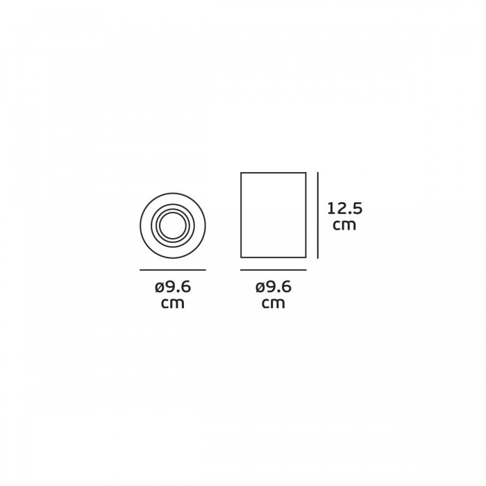 VK/03006/W - Φωτιστικό οροφής κύλινδρος, 240V, GU10/PAR16, Max 12W (LED), IP20, ø8.5x11.5cm, κινητό, λευκό VK/03006/W - Φωτιστικό οροφής κύλινδρος, 240V, GU10/PAR16, Max 12W (LED), IP20, ø8.5x11.5cm, κινητό, λευκό