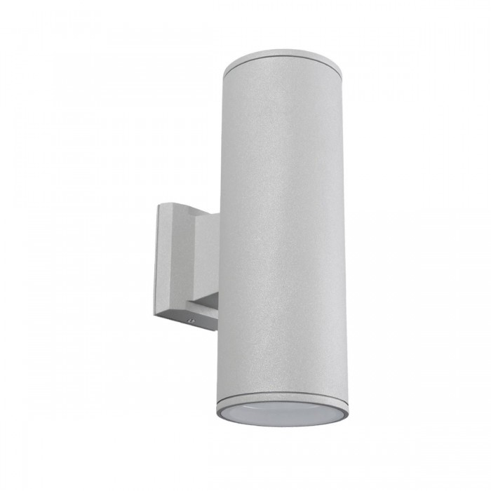 VK/01059/G - Φωτιστικό τοίχου, Up/down, 240V, 2xE27/Par30, Max2x20W (LED), IP54, ø10.8x30x17.5cm, γκρι VK/01059/G - Φωτιστικό τοίχου, Up/down, 240V, 2xE27/Par30, Max2x20W (LED), IP54, ø10.8x30x17.5cm, γκρι