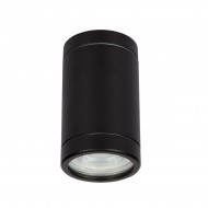 VK/01061/B - Σποτ οροφής, 240V, GU10/PAR16, Max 12W (LED), IP54, ø6x10.5cm, μαύρο