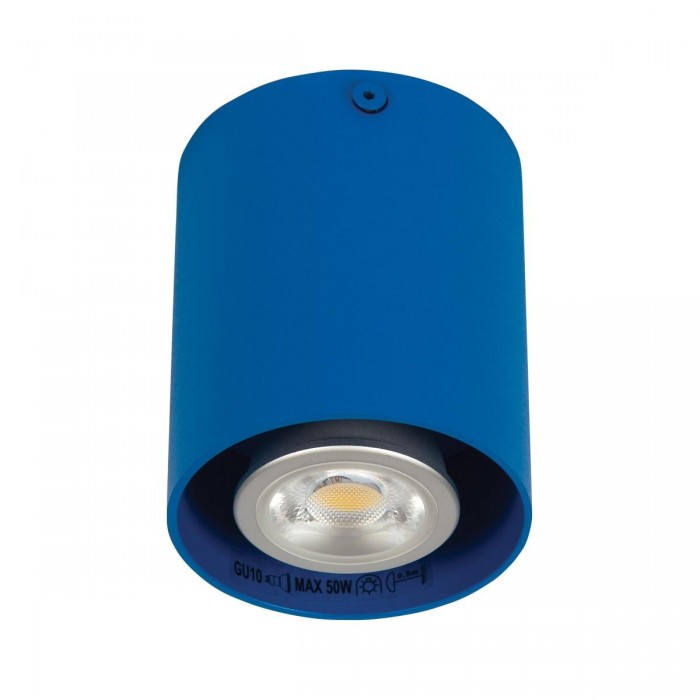 VK/03002/DB - Φωτιστικό οροφής κύλινδρος, 240V, GU10/Par16, Max 12W (LED), IP20, μπλε σκούρο VK/03002/DB - Φωτιστικό οροφής κύλινδρος, 240V, GU10/Par16, Max 12W (LED), IP20, μπλε σκούρο