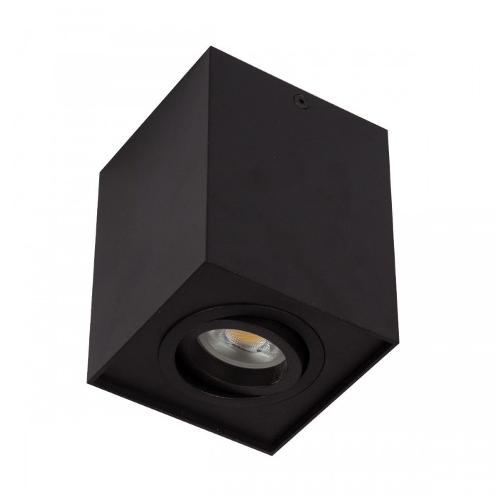 VK/03005/B - Φωτιστικό οροφής κύβος, 240V, GU10/PAR16, Max 12W (LED), IP20, κινητό, 9.6x9.6x12.5cm, μαύρο VK/03005/B - Φωτιστικό οροφής κύβος, 240V, GU10/PAR16, Max 12W (LED), IP20, κινητό, 9.6x9.6x12.5cm, μαύρο