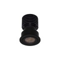 VK/04722/B/W - Μαύρο. Χωνευτό σταθερό σποτ led. 3000K. 10W. 476lm. 24°. AC200-240V. DC25-40V 250mA. LED Bridgelux. 50.000 hrs. -20° → 45°C. Dim no. Bath ceiling. CRI>90. ø6.2cm. Αλουμίνιο.  IP65