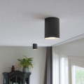 VK/03006/B - Φωτιστικό οροφής κύλινδρος, 240V, GU10/PAR16, Max 12W (LED), IP20, ø8.5x11.5cm, κινητό, μαύρο 