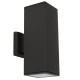 VK/01065/B - Φωτιστικό τοίχου, Up/down, 240V, 2xE27/Par30, Max2x20W (LED), IP54, 10.8x10.8x30x17.2(βάθος)cm, μαύρο VK/01065/B - Φωτιστικό τοίχου, Up/down, 240V, 2xE27/Par30, Max2x20W (LED), IP54, 10.8x10.8x30x17.2(βάθος)cm, μαύρο
