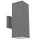 VK/01065/AN - Φωτιστικό τοίχου, Up/down, 240V, 2xE27/Par30, Max2x20W (LED), IP54, 10.8x10.8x30x17.2(βάθος)cm, ανθρακί VK/01065/AN - Φωτιστικό τοίχου, Up/down, 240V, 2xE27/Par30, Max2x20W (LED), IP54, 10.8x10.8x30x17.2(βάθος)cm, ανθρακί