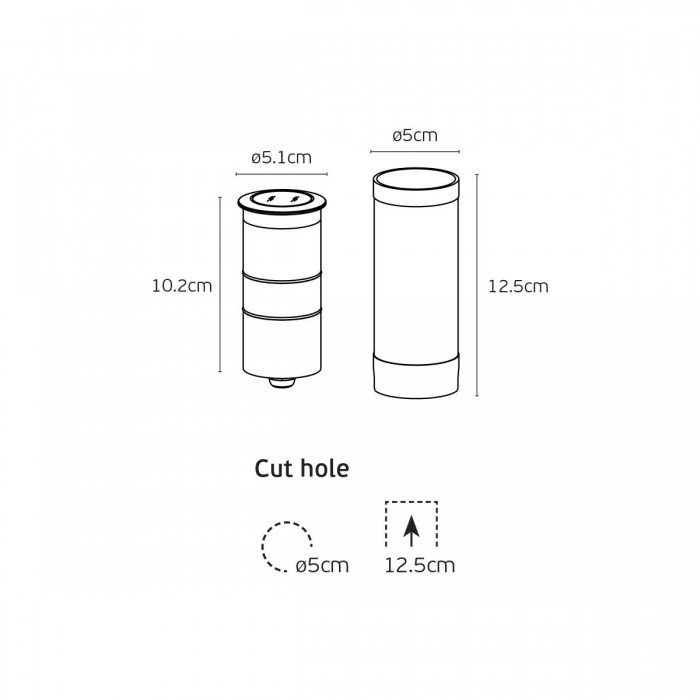 VK/04725/MC/W -<p>Ασημί. 3000K. 9W. 381lm. AC85-265V DC25-40V 200mA. LED Bridgelux. 50.000hrs. 24°. Dim Νο. -20°C→ 45°C. Εξωτερικό έδαφος. Περιλαμβάνεται φίλτρο. CRI>90. ø5.1cm. Ανοξείδωτο ατσάλι + αλουμίνιο. IP67</p> VK/04725/MC/W -<p>Ασημί. 3000K. 9W. 381lm. AC85-265V DC25-40V 200mA. LED Bridgelux. 50.000hrs. 24°. Dim Νο. -20°C→ 45°C. Εξωτερικό έδαφος. Περιλαμβάνεται φίλτρο. CRI>90. ø5.1cm. Ανοξείδωτο ατσάλι + αλουμίνιο. IP67</p>
