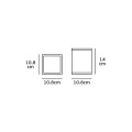 VK/01066/B - Σποτ οροφής, 240V, Ε27/Par30 ή A60, Max 20W (LED), IP54, 10.8x10.8x16cm, μαύρο 