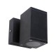 VK/01067/B - Φωτιστικό τοίχου, 240V, GU10/PAR16, Max 12W (LED), IP54, 6x6x11.2x10(depth)cm, μαύρο VK/01067/B - Φωτιστικό τοίχου, 240V, GU10/PAR16, Max 12W (LED), IP54, 6x6x11.2x10(depth)cm, μαύρο