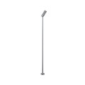 VK/04727/G/W/90 - Γκρι. 3000K. 5W. 226lm. DC 24V. LED Luminus MP-3030. 50.000hrs. 24°. Κίνηση φωτιστικού 90°. Dim Νο. -20°C→ 45°C. Εξωτερικό έδαφος. CRI>90. H88.9cm. Αλουμίνιο. IP65