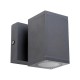 VK/01067/AN - Φωτιστικό τοίχου, 240V, GU10/PAR16, Max 12W (LED), IP54, 6x6x11.2x10(depth)cm, ανθρακί VK/01067/AN - Φωτιστικό τοίχου, 240V, GU10/PAR16, Max 12W (LED), IP54, 6x6x11.2x10(depth)cm, ανθρακί