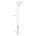 VK/04727/G/W/90/SPK - Γκρι. 3000K. 5W. 226lm. DC 24V. LED Luminus MP-3030. 50.000hrs. 24°. Κίνηση φωτιστικού 90°. Dim Νο. -20°C→ 45°C. Εξωτερικό έδαφος. CRI>90. H88.5cm. Αλουμίνιο (συμπεριλαμβάνεται ακίδα). IP65 VK/04727/G/W/90/SPK - Γκρι. 3000K. 5W. 226lm. DC 24V. LED Luminus MP-3030. 50.000hrs. 24°. Κίνηση φωτιστικού 90°. Dim Νο. -20°C→ 45°C. Εξωτερικό έδαφος. CRI>90. H88.5cm. Αλουμίνιο (συμπεριλαμβάνεται ακίδα). IP65