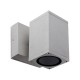 VK/01067/G - Φωτιστικό τοίχου, 240V, GU10/PAR16, Max 12W (LED), IP54, 6x6x11.2x10(depth)cm, γκρι VK/01067/G - Φωτιστικό τοίχου, 240V, GU10/PAR16, Max 12W (LED), IP54, 6x6x11.2x10(depth)cm, γκρι