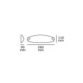 VK/03023/W - Φωτιστικό τοίχου, Ε14, ΜΑΧ 35W, 260x110mm VK/03023/W - Φωτιστικό τοίχου, Ε14, ΜΑΧ 35W, 260x110mm